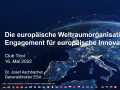Zoom-Talk mit ESA Generaldirektor Dr. Josef Aschbacher